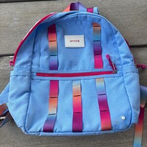 State backpack fun ribbon pattern